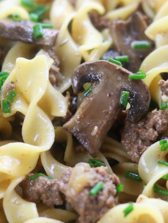 Ground Beef Stroganoff