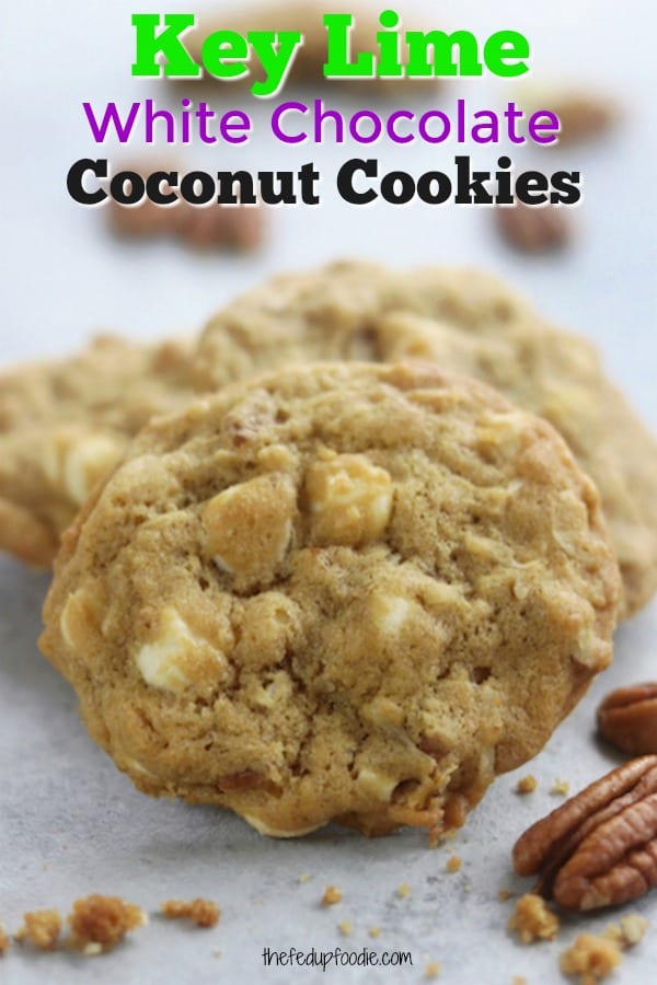 Key Lime White Chocolate Coconut Cookies Pinterest