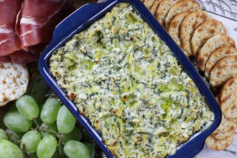 Overhead shot of Lemon Ricotta Dip