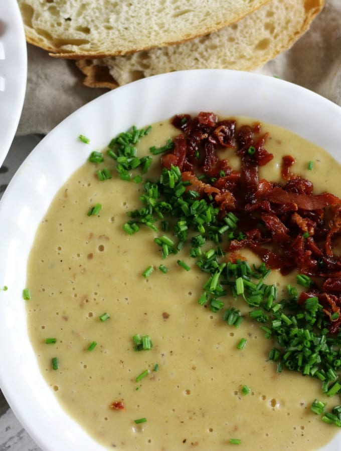 Lemon Rosemary Crockpot Potato Soup