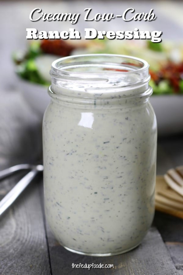 Homemade and super delicious, Creamy Low Carb Ranch Dressing is a wonderful way of eating cleaner. This recipe is quick, easy and completely addictive.
#lowCarbRanch #HomemadeRanch #RanchDressing
https://www.thefedupfoodie.com