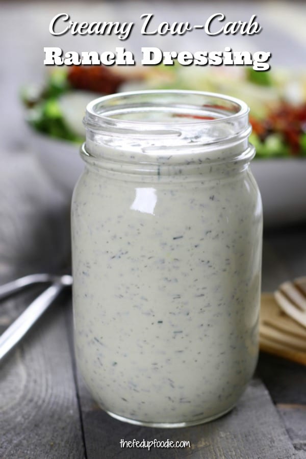 Homemade and super delicious, Creamy Low Carb Ranch Dressing is a wonderful way of eating cleaner. This recipe is quick, easy and completely addictive.
#lowCarbRanch #HomemadeRanch #RanchDressing
https://www.thefedupfoodie.com