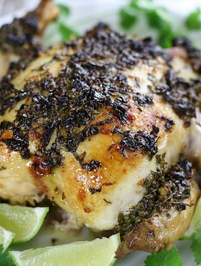 Cilantro Lime Mexican Roast Chicken