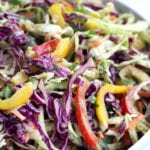 Cabbage Salad tossed with creamy Mexican dressing.
