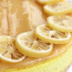 Up close photo of Luscious Lemon Cheesecake.