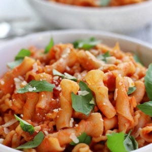 Two bowls of Vodka Sauce Pasta.