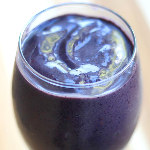 Icy Cold Morning Smoothie in a glass.