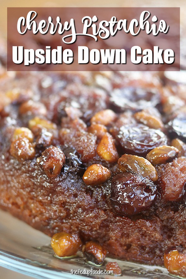 Cherry Upside Down Cake Pinterest Image