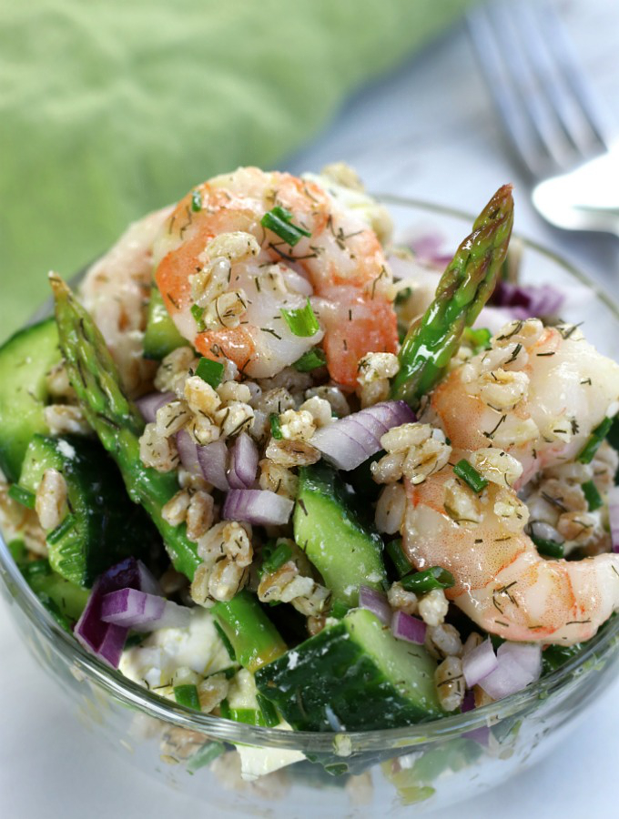 Shrimp and Farro Salad