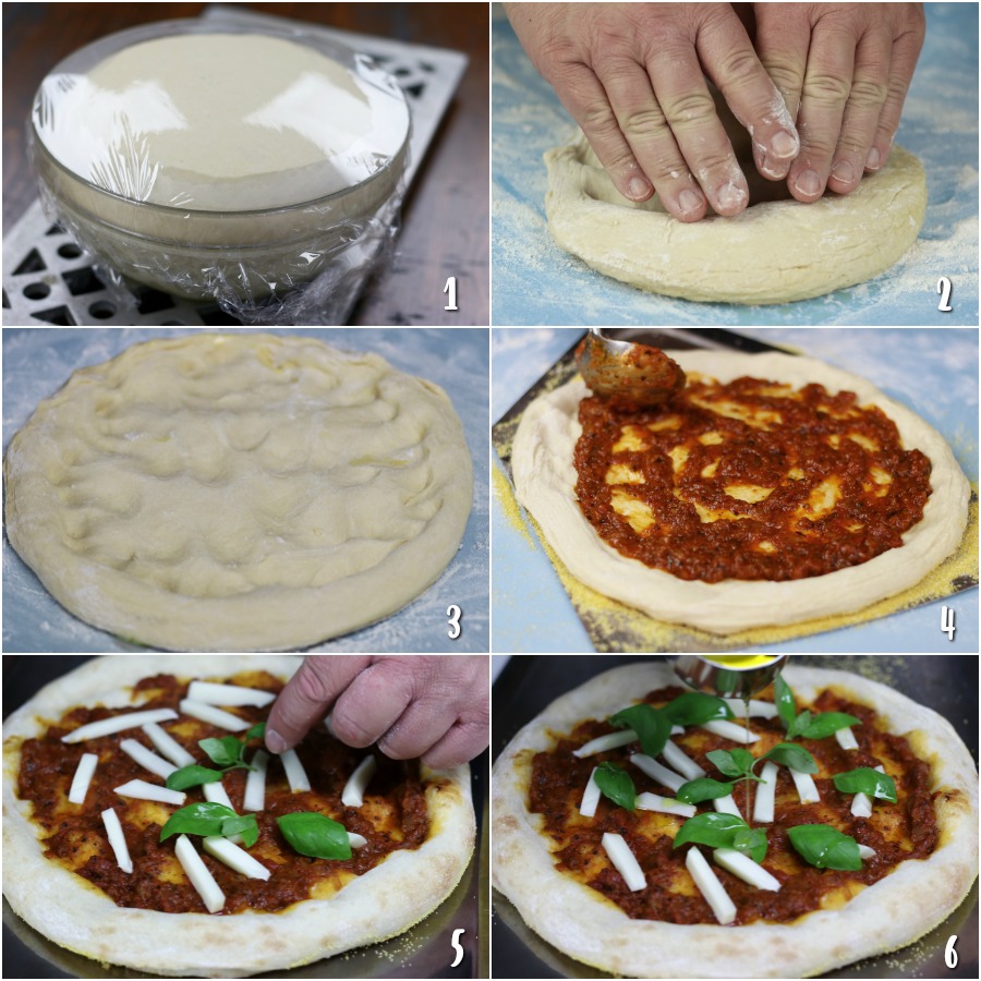 Steps in Preparing Napolitana Pizza.