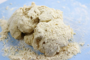 What the Pici Pasta Dough look like before Kneading.