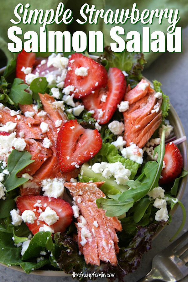 Simple Strawberry Salmon Salad is a quick and healthy recipe perfect for busy days. Comes together in under 30 minutes making it a favorite on hot summer nights.
#SalmonSalad #HealthySalmonSalad #SalmonSaladRecipes #StrawberrySalmonSalad
https://www.thefedupfoodie.com