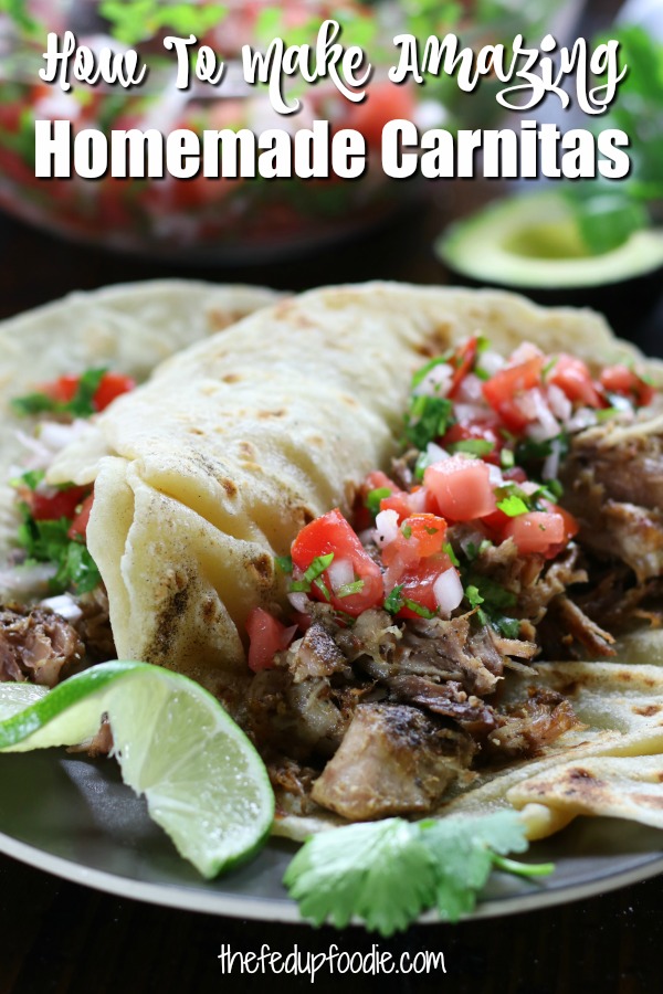 Husband Approved Carnitas creates authentic tender and crispy pulled pork that is full of flavor. Pork is cooked in a slow cooker with citrus and Mexican spices and then lightly fried. This recipe works extremely well for tacos and is always husband approved.
#CarnitasCrockpot #Carnitas #PorkCarnitas #AuthenticCarnitas https://www.thefedupfoodie.com