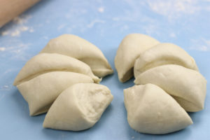 Dough Portioned Out For Individual Flour Tortillas