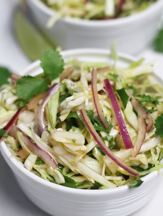 Mexican Coleslaw with Cilantro Lime Dressing
