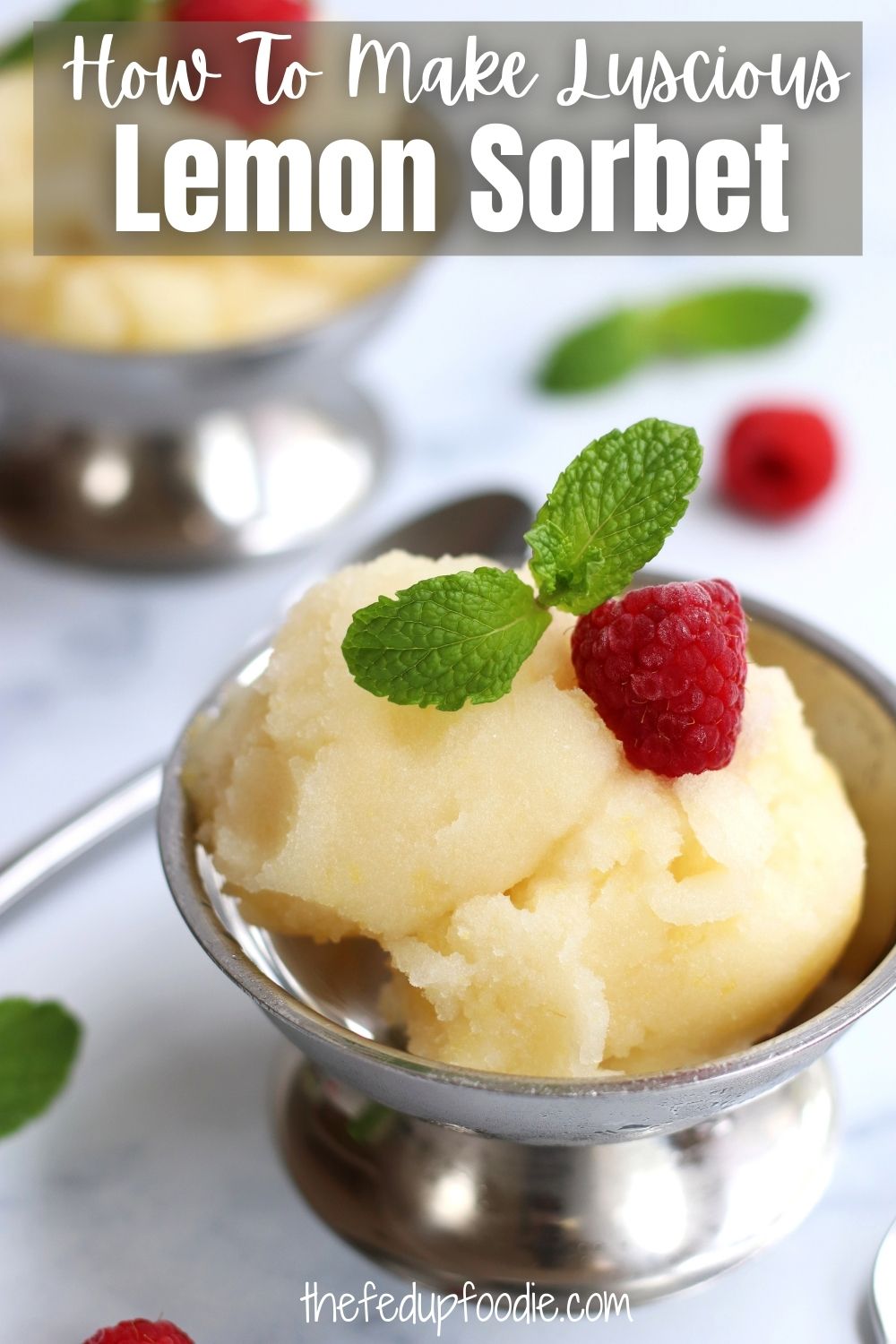 Homemade Lemon Sorbet is incredibly refreshing with a perfect balance of sweetness to tartness. Very easy to make with the use of an ice cream maker. This is a perfect summer dessert for lemon lovers
#LemonSorbet #EasySorbetRecipes #LemonSorbetRecipeIceCreamMaker #RecipesUsingLemons #LemonRecipesEasy #ThingsToDoWithLemons #FreshLemonsWhatToDoWith #LemonIdeas 