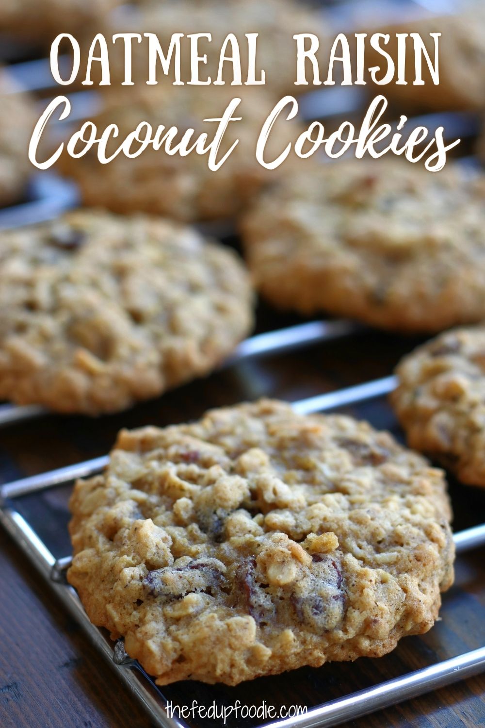 Oatmeal Raisin Coconut Cookies recipe creates a chewy, crispy and flavorful treat that everyone loves. Made with pecans, coconut, old-fashioned rolled oats and cinnamon. Such an easy cookie that is so very satisfying.
#oatmealCookies #OatmealRaisinCookies #HomemadeOatmealCookies #OatAndRaisinCookies #OatmealRaisinCoconutCookies #OatmealRaisinCoconutCookiesChewy