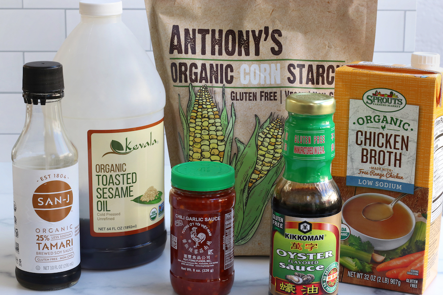 Packaged ingredients for Green Bean Stir Fry.