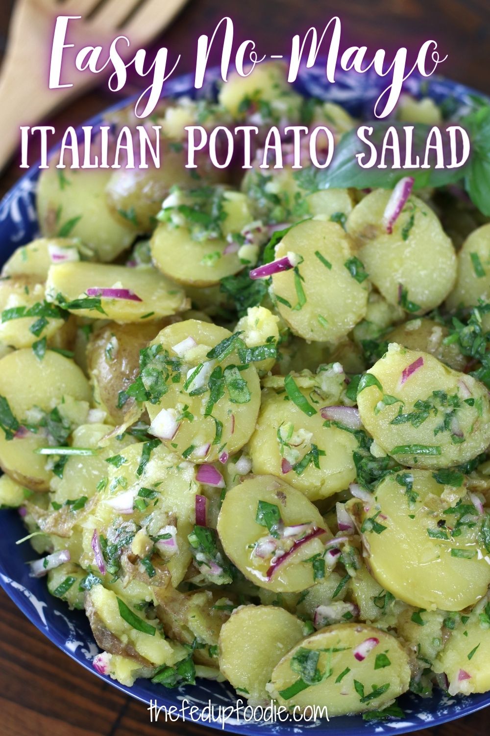 Italian Potato Salad is easy to make, healthy and full of the bright and delicious flavors of Italy. This is a perfect make-ahead side dish for picnics, BBQ's, cookouts or potlucks because it has no-mayo. Additionally, without the garnish of parmesan cheese, this is a gorgeous vegan salad that everyone will love. 
#ItalianPotatoSalad #ItalianPotatoSaladNoMayo #ColdItalianPotatoSalad #EasyItalianPotatoSalad #LemonPotatoSalad #SummerPotatoSalad #ClassicItalianPotatoSalad