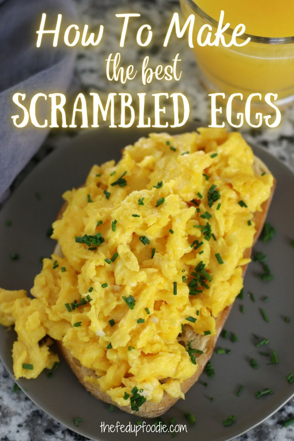 Soft and fluffy Scrambled Eggs made with or without milk is incredibly easy to make with these tips and tricks. Use these eggs in breakfast tacos, burritos, on avocado toast or just eaten on their own. Regardless, this recipe makes the best Scrambled Eggs. #ScrambledEggs #ScrambledEggsFluffy #BestScrambledEggs #BestScrambledEggsRecipeFluffy #HowToMakeTheBestScrambledEggsRecipe #FluffyScrambledEggs #FluffyScrambledEggsWithoutMilk