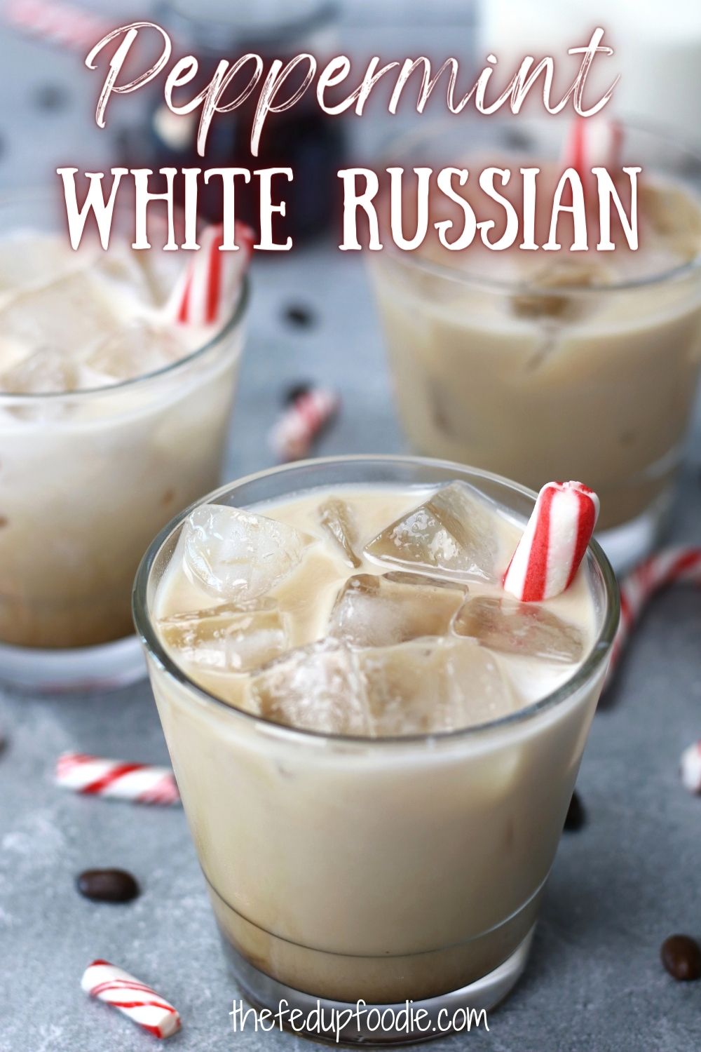 One of the easiest holiday cocktails, this Peppermint White Russian is rich, creamy and refreshing. Made with coffee liqueur, peppermint liqueur and cream. 
#PeppermintWhiteRussian #PeppermintWhiteRussianKahlua #PerfectlyPeppermintWhiteRussian #ChristmasPeppermintWhiteRussian #BoozyChristmasDrinks #PeppermintAlcoholicDrinks #PeppermintCocktails