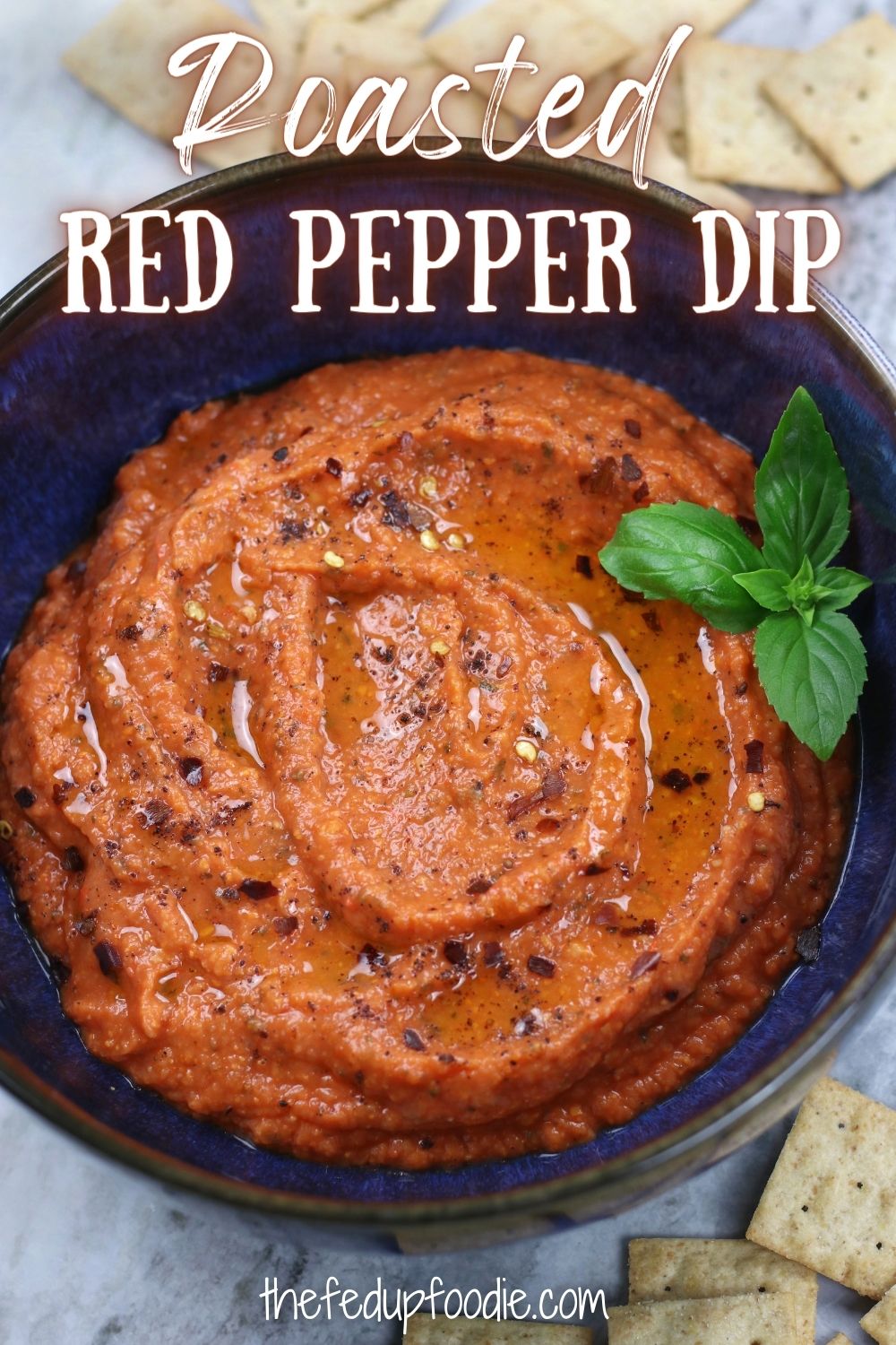 Quick Roasted Red Pepper Dip {Luxurious & Healthy}