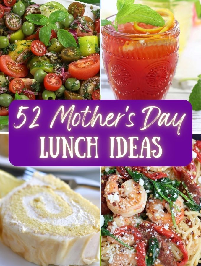 52 Mother's Day Lunch Ideas collage.