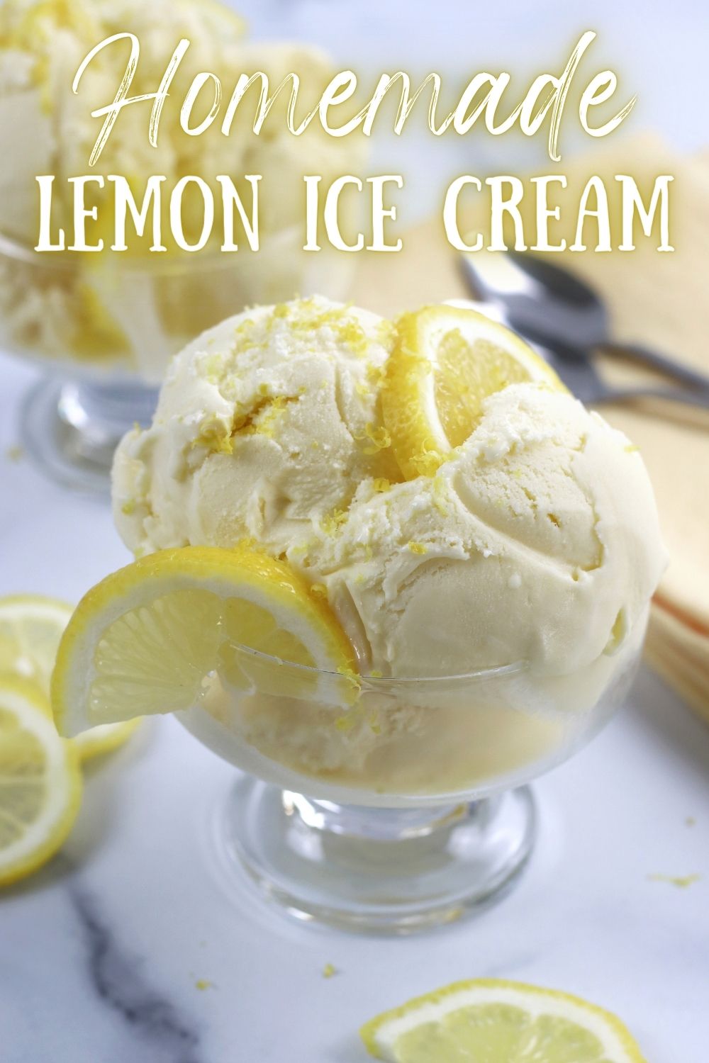 Refreshing, creamy and luxurious, this Lemon Ice Cream is a dream come true for lemon lovers. Made with Limoncello and a custard base that is infused with the bright flavors of lemon zest. This frozen lemon dessert has the perfect balance of sweetness to tanginess all while being extravagantly creamy. #LemonIceCream #LemonIceCreamRecipe #HomemadeLemonIceCream #HomemadeLemonCustardIceCream #LemonChiffonIceCream #LimoncelloIceCream