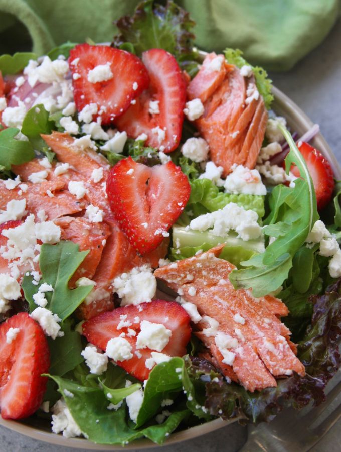 Simple Strawberry Salmon Salad