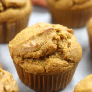 Up close photo of Pumpkin Spice Muffins.