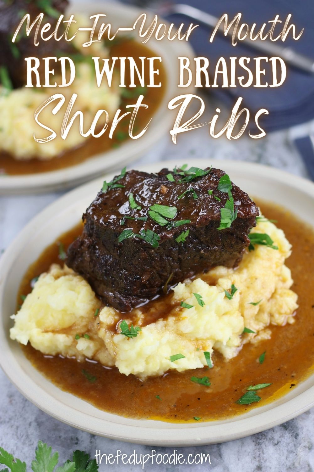 Red wine braised short ribs have melt-in-your-mouth tender beef with a rich red wine sauce. This hearty, savory, and indulgent dish is perfect companion for mashed potatoes, creamy polenta or butter noodles. 
#RedWineBraisedShortRibs #RedWineBraisedBeef #RedWineBraisedShortRibsDutchOven #RedWineBraisedShortRibsRecipe #BestRedWineBraisedShortRibs